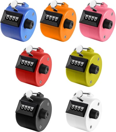 Mechanische Teller - Hand Teller - Activiteiten Tellen - Geen Batterijen Nodig - Telt tot 9999 - Zwart