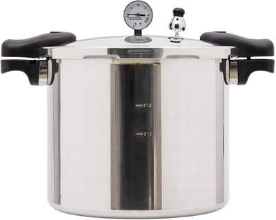Snelle Stoofpan - Grote Pan - Snel Koken - Hoge Druk 90 kPa - 22 Liter - Zilver