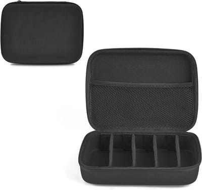 Allecto Premium - Zonnebril Organizer voor Reizen - Brillen Opbergdoos voor Mannen met Verstelbare Slots - Bril Case voor Meerdere Paren