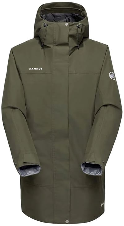 Mammut Treeline Waterdichte Thermo Hooded Parka Dames (Maat - S, Kleur - Dark Marsh)