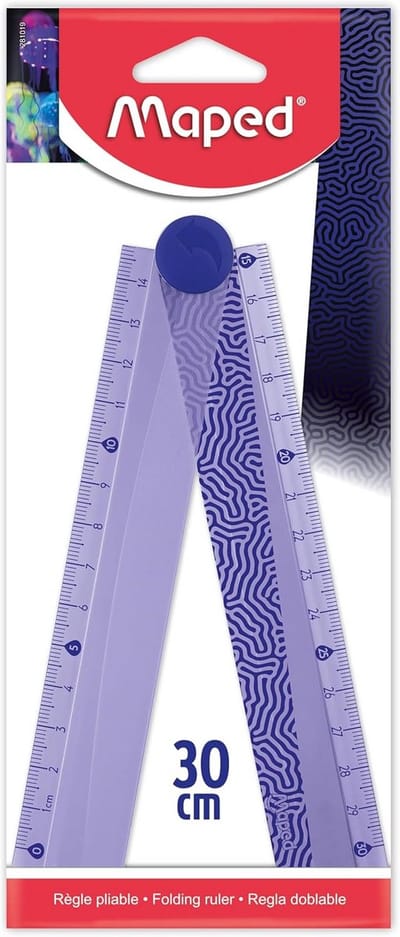 Opvouwbare Liniaal 30 cm - 2-in-1 Schoolliniaal voor Kinderen