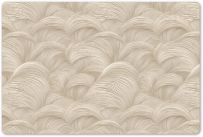 Placemats 45x30 cm - Placemat kunststof - 1 stuk - Bogen - Patroon - Beige - Borden onderleggers - Decoratie voor op tafel - Keuken tafeldecoratie accessoires - Vinyl onderlegger - Tafelversiering