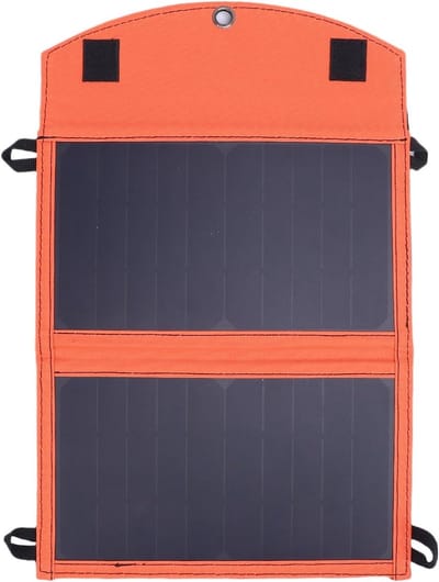 Opvouwbaar Zonnepaneel - Draagbare Energiebron - Kamperen en Reizen - Dubbele USB A C Poorten - 14W Vermogen