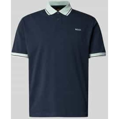 regular fit poloshirt van puur katoen model 'BLOCKS'