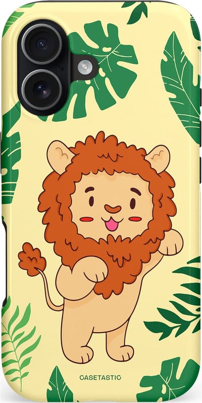 Casetastic hoesje geschikt voor Apple iPhone 17 - MagSafe - Dubbellaagse bescherming - Brulknuffel - Fashion Case - Crème Groen Terracotta