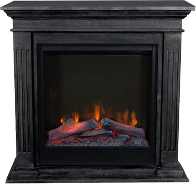 Xaralyn Elektrische haard - Cadiz ELE-SBU - zwart natuursteen - 1500 Watt verwarming - met afstandsbediening - haardombouw inclusief inbouwhaard - schouw