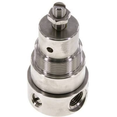 Drukregelaar G1/4'' 350l/min 0.2-3.0bar/3-44psi Roestvrij staal Gassen Vloeistoffen
