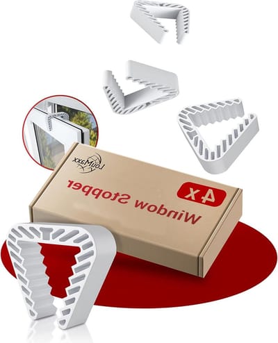Deurstopper Raamstoppers Set Van 4 Stuks - Raamklemmen Klembescherming Voor Ramen - Betrouwbare Veiligheid