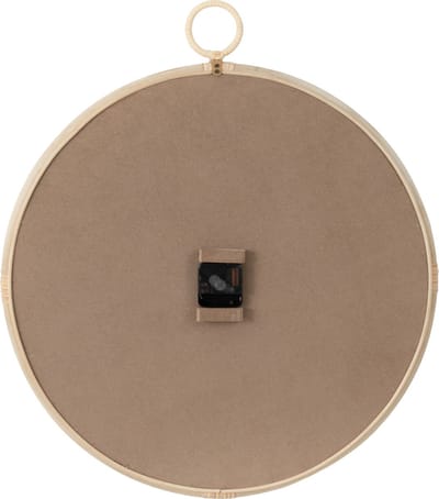 J-Line klok Kyr - jute - naturel/wit - medium - Ø 55.5 cm
