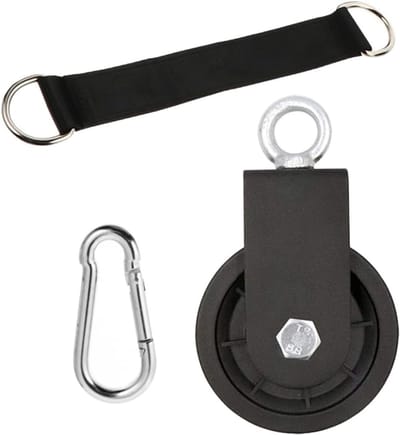 Fitness Katrol Set - Kracht Training - Thuis Gym - Stille Lifting - Verstelbare Strap - Zwart