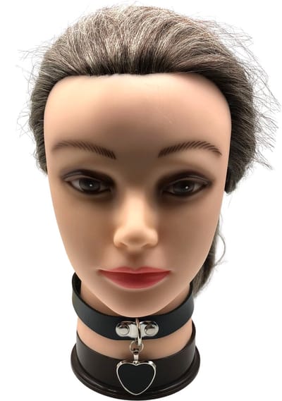 Choker, Hanger, Hart, Hartje, Nek, Hartje, Esthetisch, Stijlvol, Tijdloos, Accessoire, Halsketting, Collier, Zwart