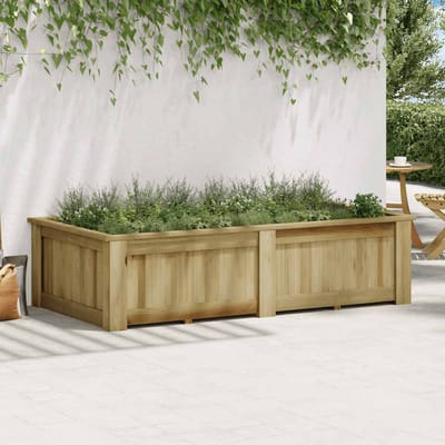 vidaXL - Plantenbak - verhoogd - 196x100x50 - cm - geïmpregneerd - grenenhout
