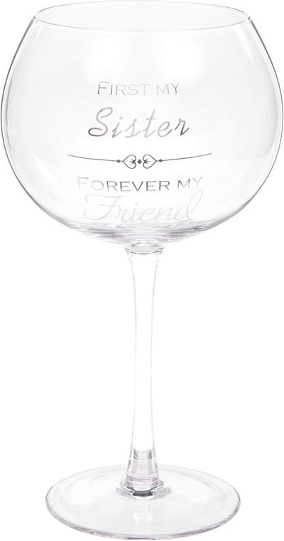 Sentiment Gin Glas 'Zus Voor Altijd' - Luxe 625 ml Tumbler in Geschenkkoker