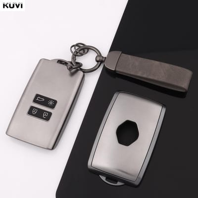 Nieuwe Auto Sleutelhoes Cover Shell Fob Voor Renault Koleos Captur Megane Clio Scenic Talisman Arkana Voor Dacia Sandero Accessoires gray