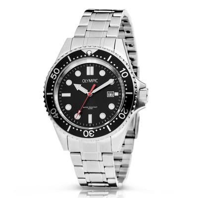 Olympic OL72HSS290 KAI Horloge - Staal - Bracelet - Zwart