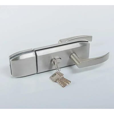 Werk Glazen Deurslot Badkamer Stalen Handvat Deurslot Slaapkamer Balkon Glazen Deur Slotenset Huisbeveiliging Hardware