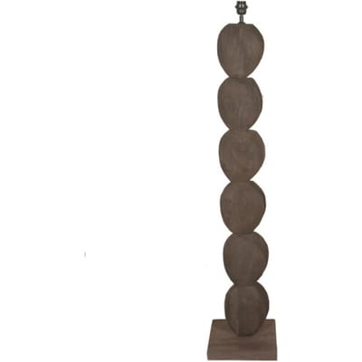 PTMD Staande Lamp Kodey - 30x30x140 cm - Hout - Bruin