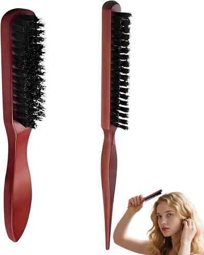 Set van 2 borstels voor styling van lang, dik, krullend, droog of beschadigd haar en baardverzorging