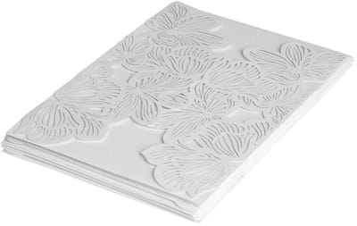 Dailygoods- Trouwkaarten 10-delige set - Huwelijksuitnodigingen met enveloppen - Elegante uitnodigingen - Bloemendesign - Romantisch ontwerp - Hoge kwaliteit afwerking