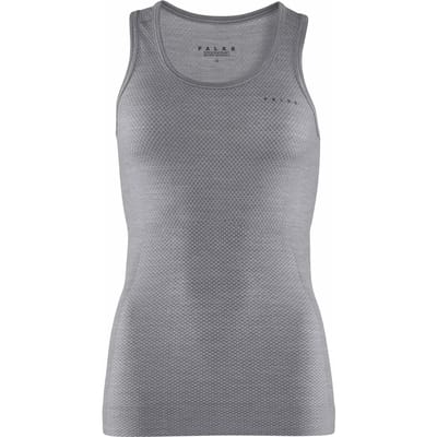 FALKE Wool-Tech Light sneldrogend wol functioneel materiaal mouwloze functioneel shirt dames grijs - maat L