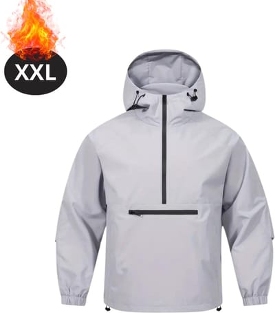 Nivard Windjas Voor Heren - Parka - Lente & Herfst - Jas - Volwassen - Windjack - Lichtpaars - Maat XXL
