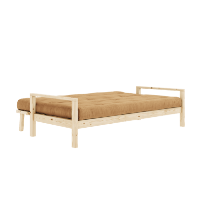 Karup Knop slaapbank - 515 Fudge Brown - 101ClearLacquered