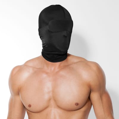 Rimba - SM Hoofdmasker - Hood uit elastische stof compleet Gesloten maar adembaar