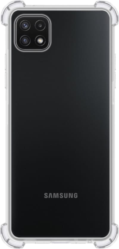 Hoes - Geschikt voor Samsung Galaxy M22 - Sterk & Shockproof - Siliconen Case - Back Cover - Telefoon Hoesje Shock Proof - Transparant