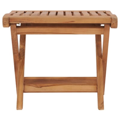 vidaXL - Voetensteun - inklapbaar - 46,5x49x41,5 - cm - massief - teakhout
