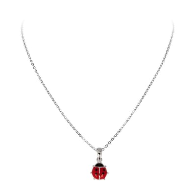 Di Lusso - Collier Coccinelle - Zilver 925 - Meisjes - 38 cm