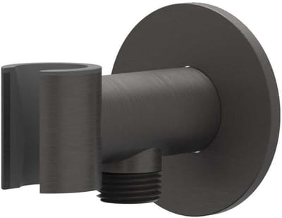IVY Toebehoren Wandsteun met geïntegreerde wateruitlaat 1/2" RVS316 geborsteld carbon black PVD