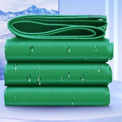 Afdekzeil Waterdicht - Vrachtwagenzeil PVC-Zeil - Buiten Beschermen - UV-Bestendig Scheurvast - 160 x 280 cm - Groen
