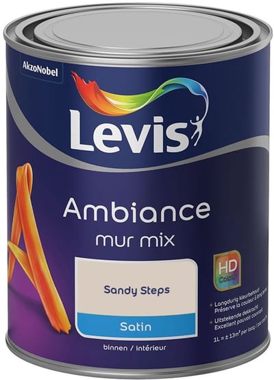 Levis - Ambiance Mur Satin Mix - Sandy Steps - Mengverf - 1 L