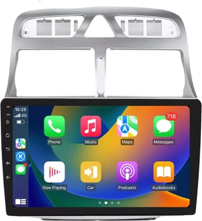 Autoradio met bluetooth - Carplay - Geschikt voor Apple en Android - Stereo - Navigatie - Navigatiesysteem auto - Voor Peugeot 307 / 307CC / 307SW (2002-2013)