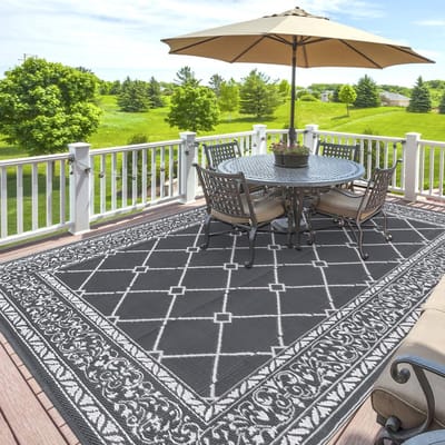 Weerbestendig Outdoor Tapijt 270 x 360 cm - Waterdicht en UV-bestendig Tuin- en Balkon Tapijt