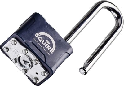 Gelamineerde Lange Beugel Hangslot - 4 Pin Dubbele Vergrendeling - 25" Shackle Lengte - Henry Stronglock