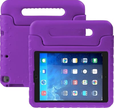 Kinderhoes voor iPad 9.7 - Duurzaam Kids Case - Paars - Schokabsorberend met Standfunctie