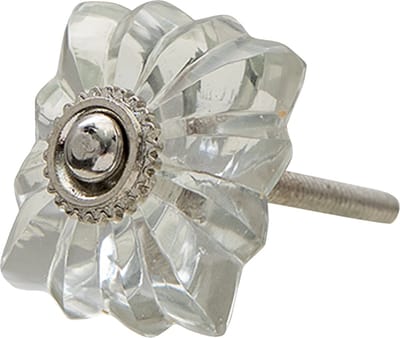Clayre & Eef Deurknop 4 cm Transparant Glas