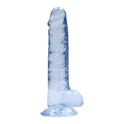 Shots - RealRock Realistische Dildo met Ballen - 17 cm blue