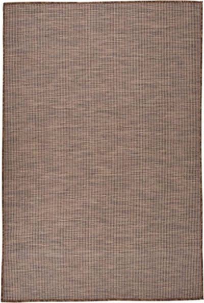 vidaXL Buitenkleed platgeweven 120x170 cm bruin