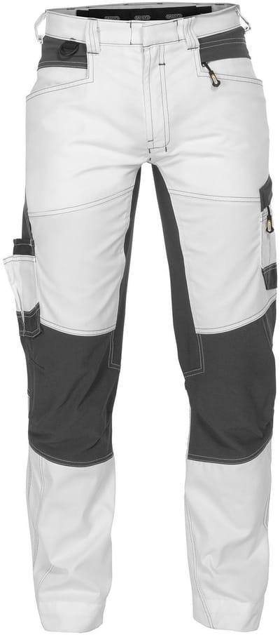 Dassy Helix Painters Schildersbroek met stretch 201022 - binnenbeenlengte Standaard (81-86 cm) - Wit/Antracietgrijs - 67