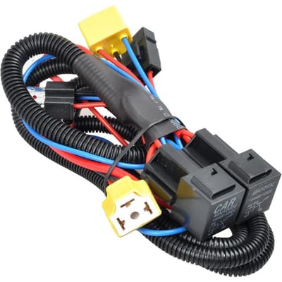 Faisceau de câbles de phares de voiture, lampe halogène H4, amélioration de la lumière, prise de câble, rehausseur de lumière, éclaircisseur multicolore