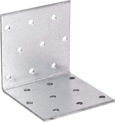 Lochplattenwinkel Set - Winkelverbinder Hout - Bouw Projecten - Roestbestendig Staal - 60x60x2 mm - Zilver