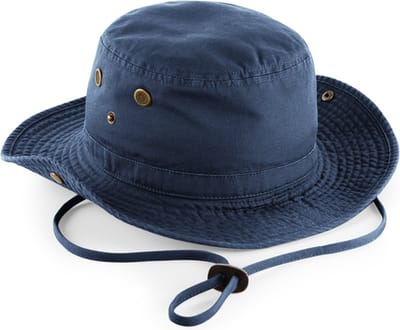 Outback hoed - Bucket hat - Vissershoedje - Safari - Dames en heren - Navy blauw