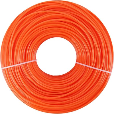 Bosmaaier draad - Nylondraad grastrimmer - Gazon onderhoud - Duurzaam materiaal - 24 mm x 100 m - Oranje