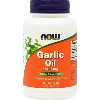 Supplementen - Garlic Knoflook oil 1500mg - Vegan - 100 Softgels NOW -