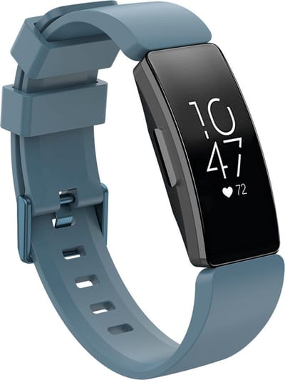 Bandje geschikt voor Fitbit Inspire HR - Maat S - Bandje - Horlogebandje - Siliconen - Blauw