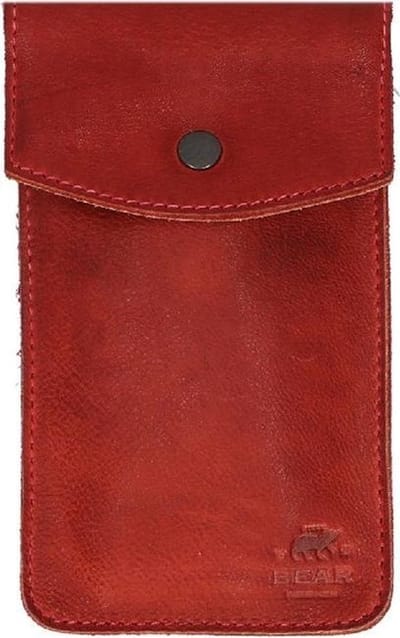 Bear Design Priya Telefoontasje - Schoudertasje - Crossbodytas - Riemtasje - Rood