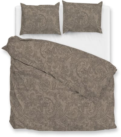 Zohome Dekbedovertrek Paisley-di-Lino - Abstract Bedlinnen - 200x220 - Taupe - Dekbedhoes van 100% Katoen