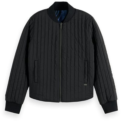 Scotch & Soda Quilted Reversible Bomber Jacket